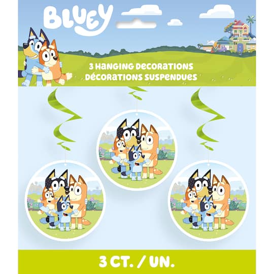 Bluey Hanging Swirl Décor, 3ct.